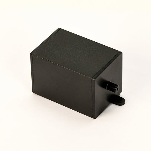 Black dryer filter replacement module with outlet port and base pegs